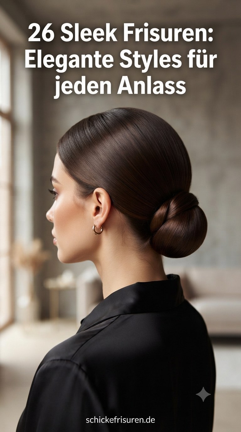 26 Sleek Frisuren: Elegante Styles für jeden Anlass