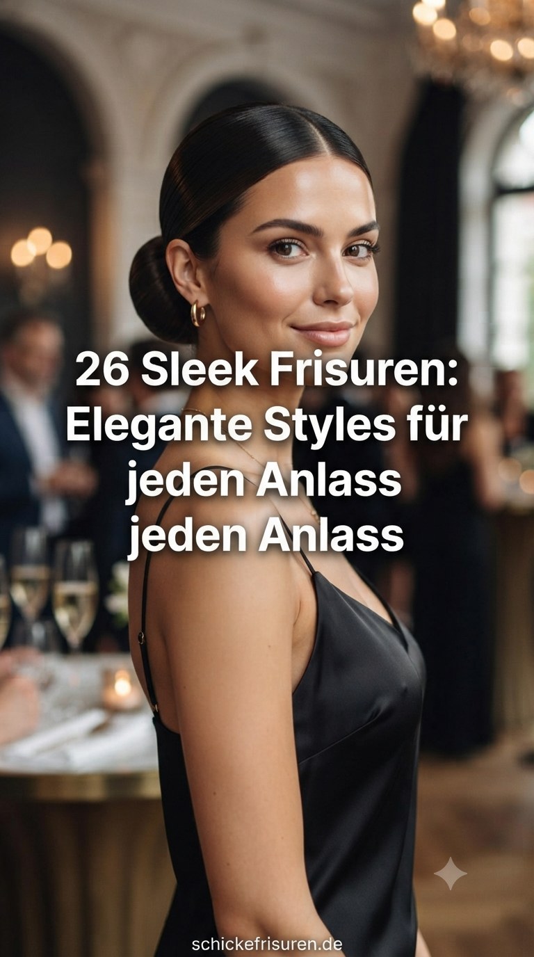 26 Sleek Frisuren: Elegante Styles für jeden Anlass