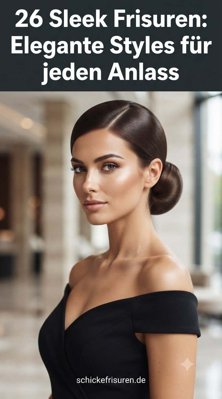 26 Sleek Frisuren: Elegante Styles für jeden Anlass