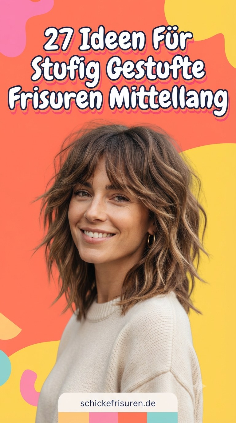 27 Ideen Für Stufig Gestufte Frisuren Mittellang