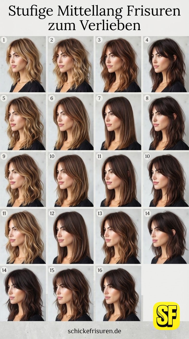 Stufige Mittellang Frisuren zum Verlieben