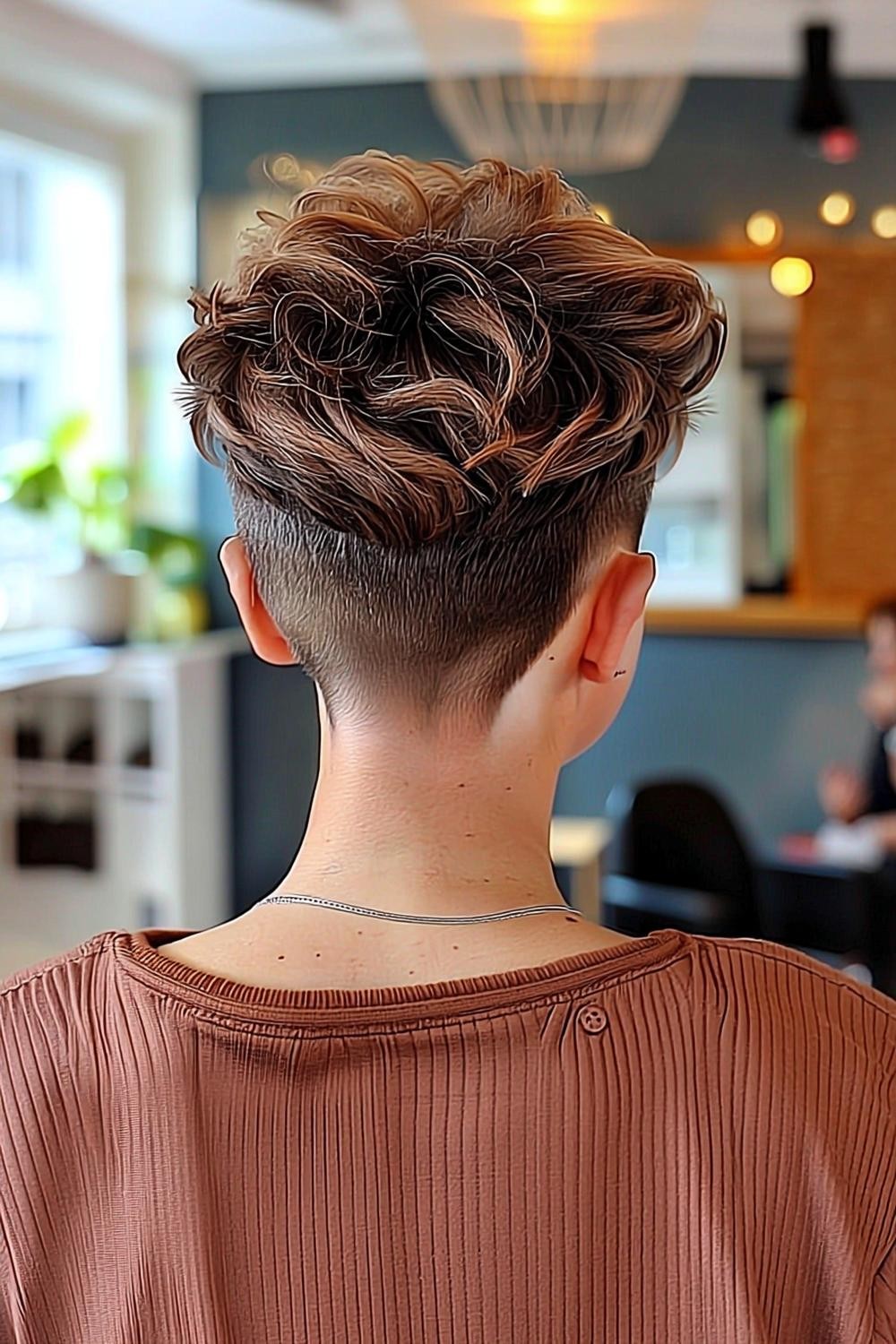 Lockiger Volumen-Undercut