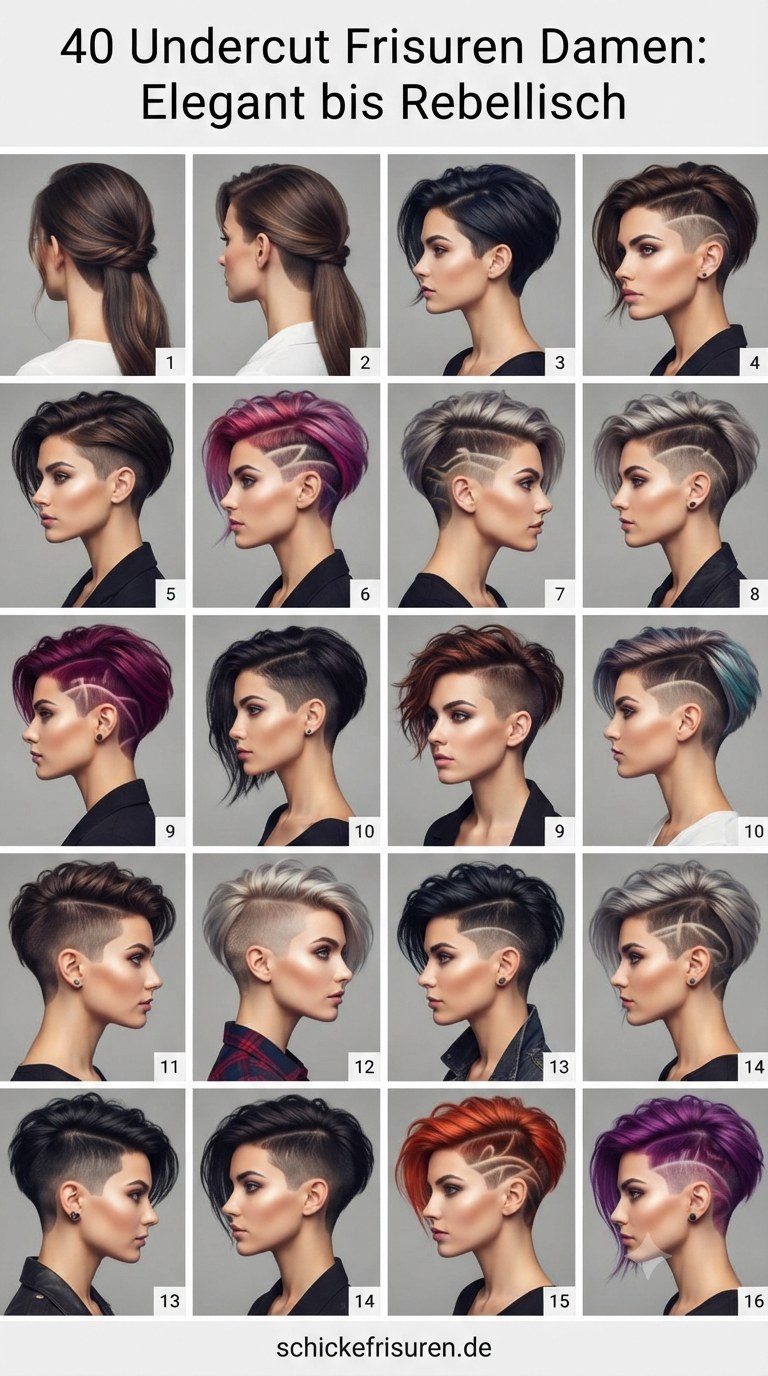 40 Undercut Frisuren Damen: Elegant bis Rebellisch