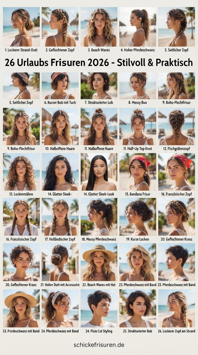 26 Urlaubs Frisuren 2026 - Stilvoll & Praktisch