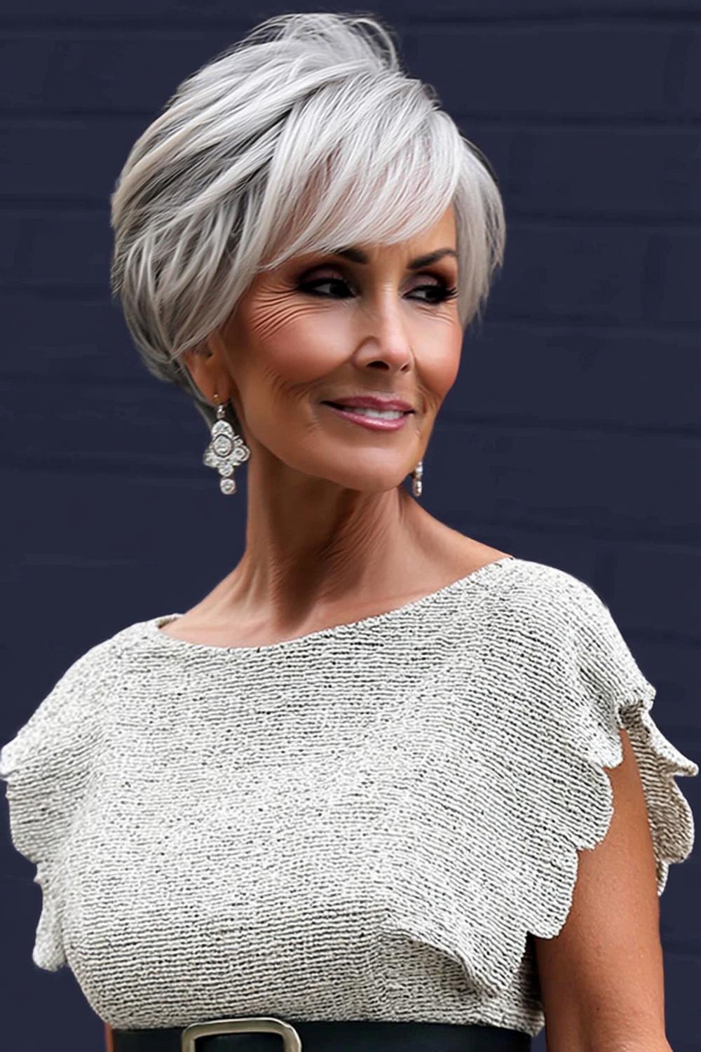 Eleganter Silber-Bob