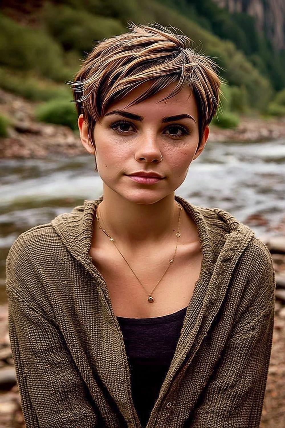 Lebendiger Layered-Bob