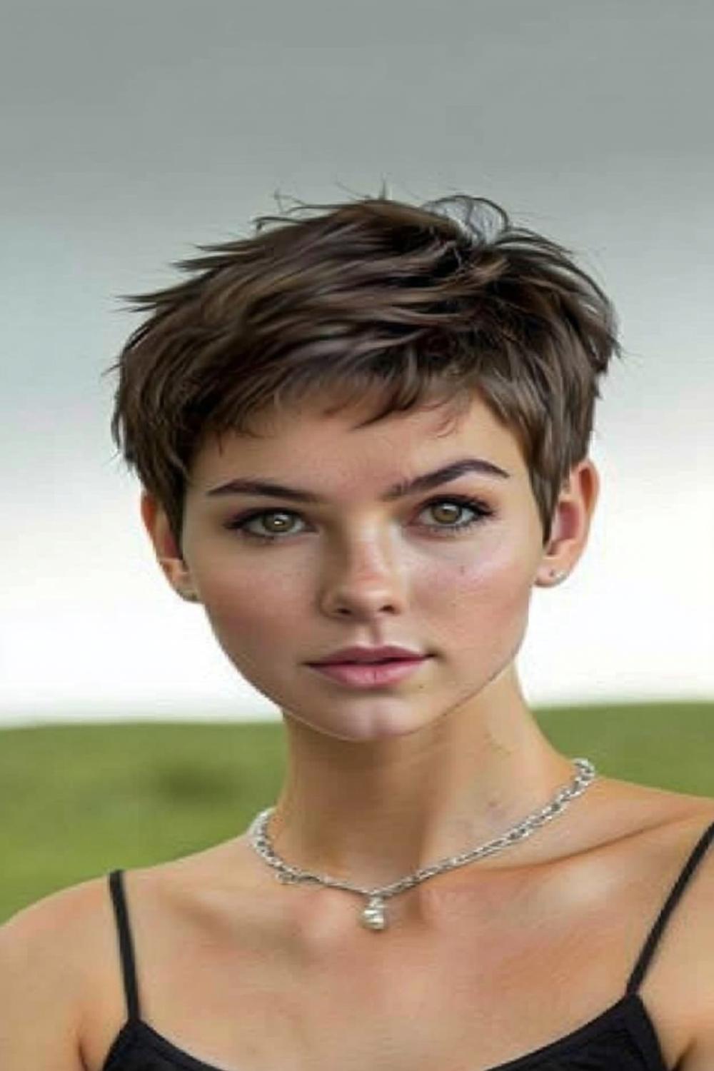 Moderner Braun-Pixie