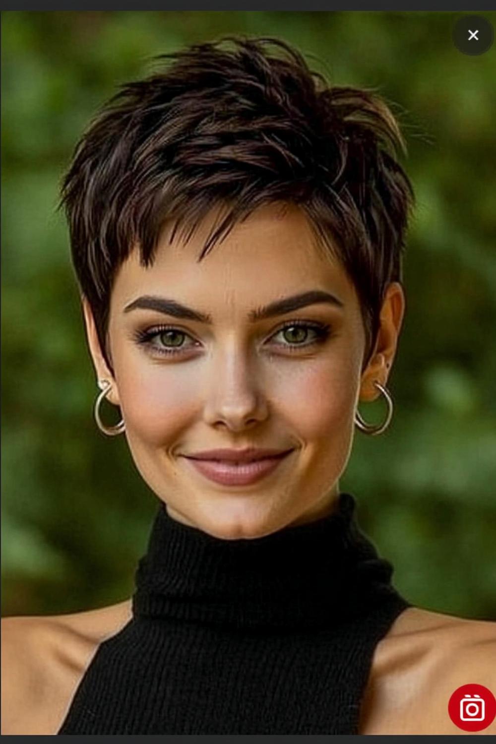 Natürlicher Braun-Pixie