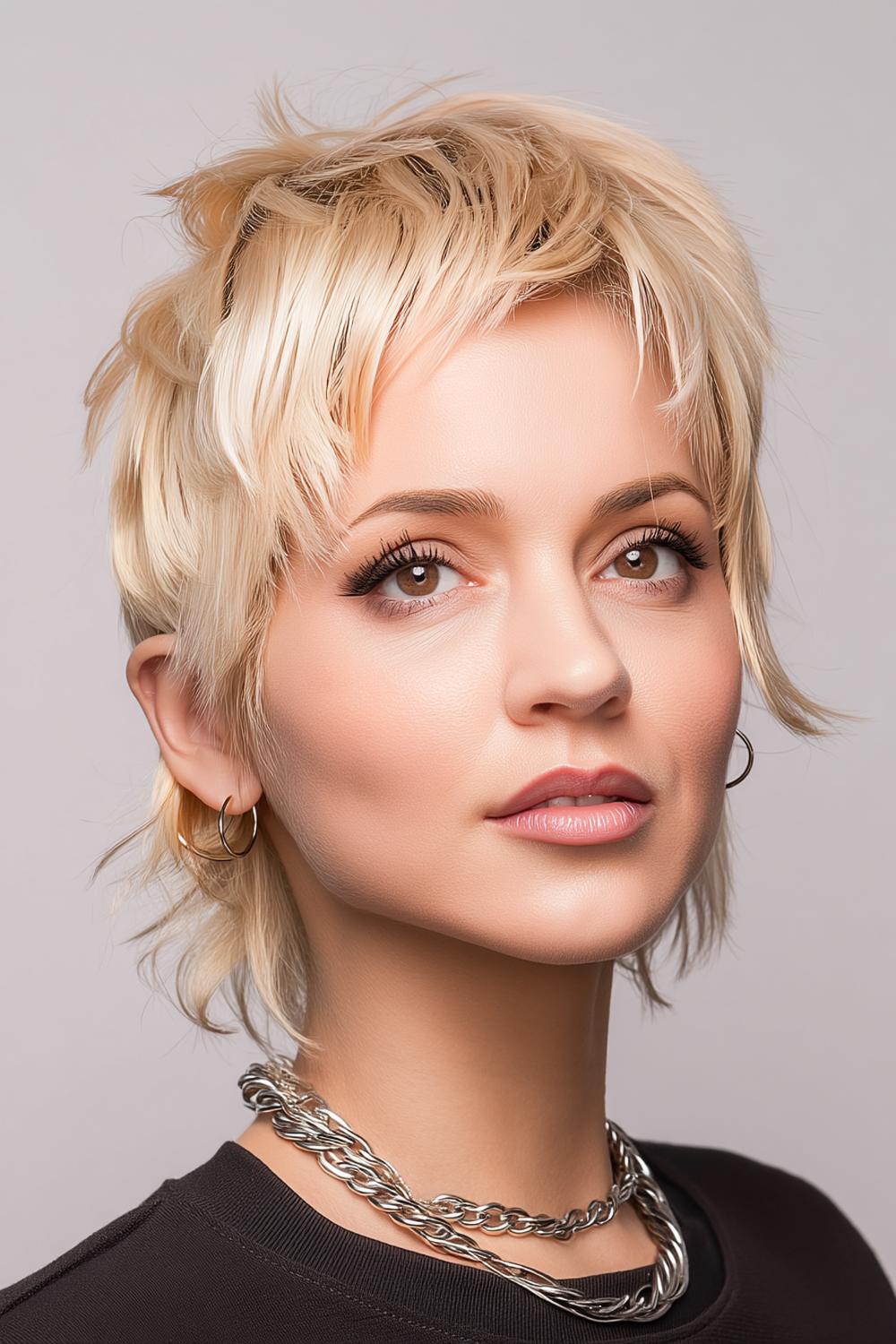 Romantischer Blond-Bob