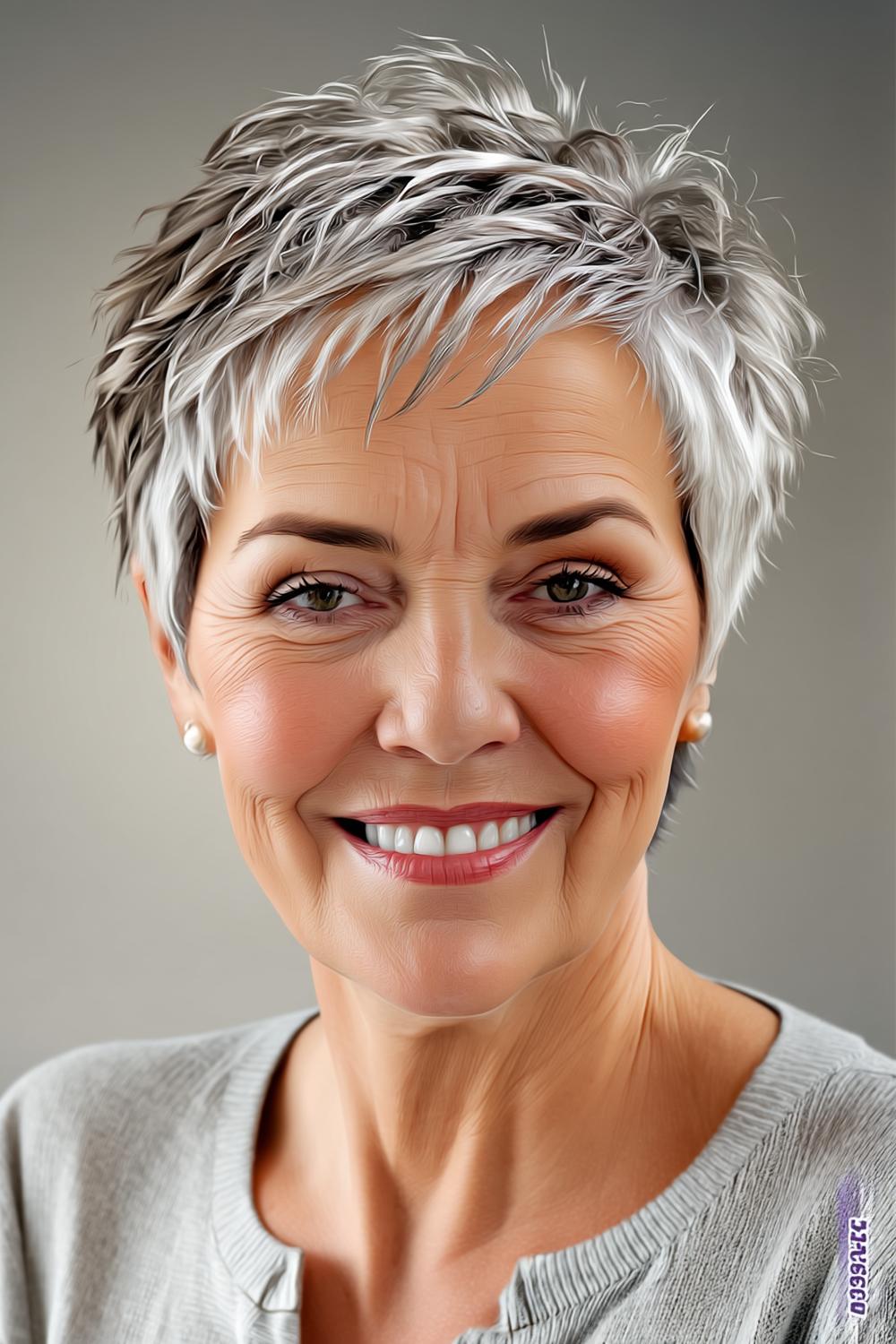 Strahlender Silber-Look