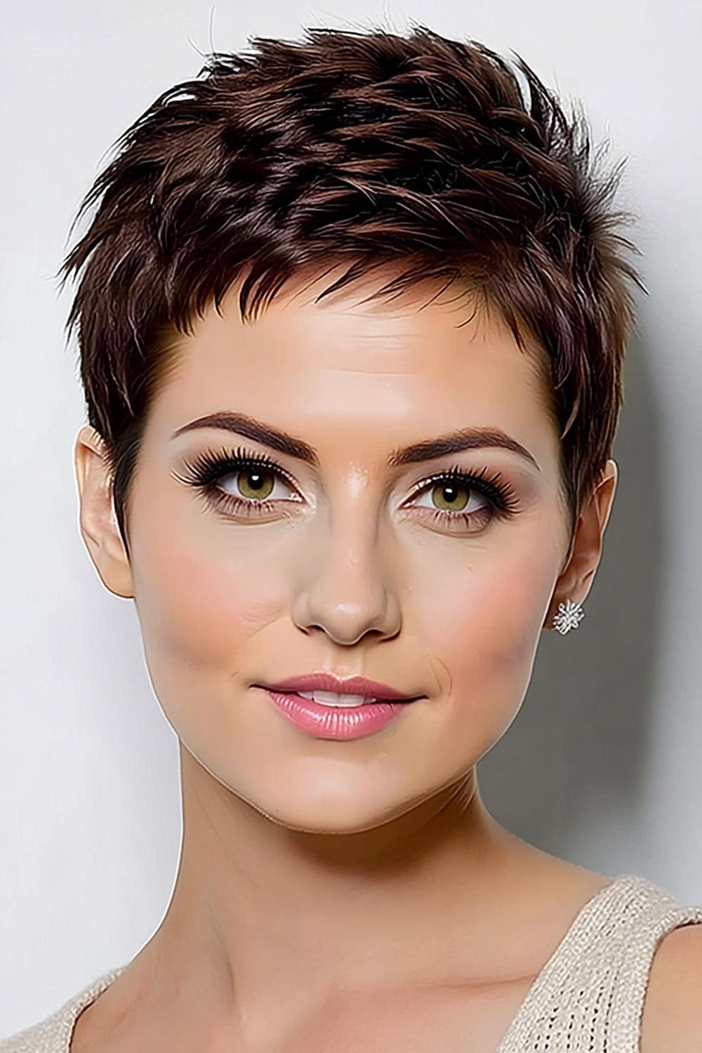 Strukturierter Braun-Pixie