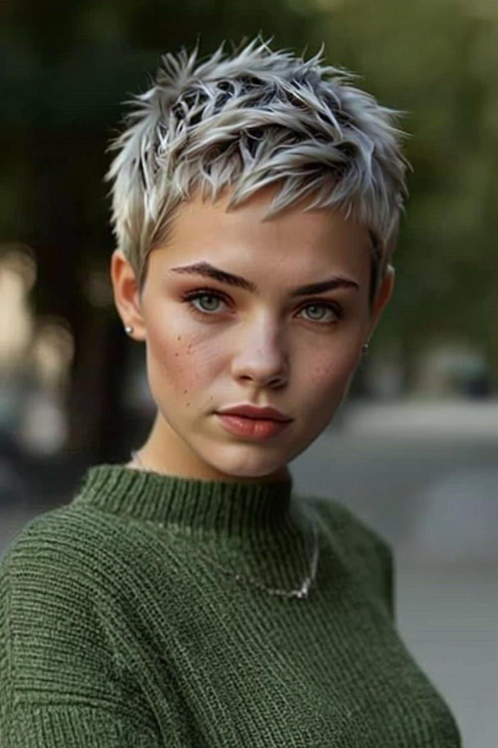 Texturierter Undercut-Pixie
