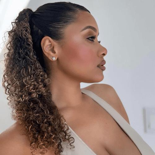 Retro Slick Back Ponytail Locken