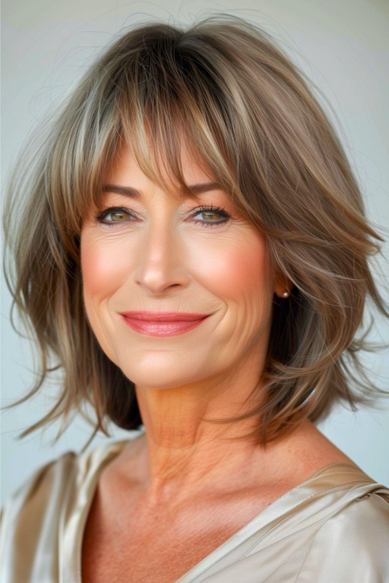 Gestufter Bob ab 50 moderne Frisuren mit Stil