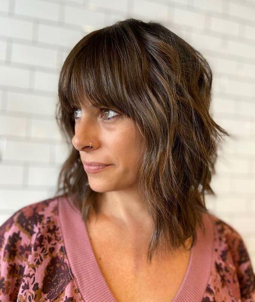 20 Shaggy Bob Mit Pony Ab 50 Ideen Für Moderne Looks