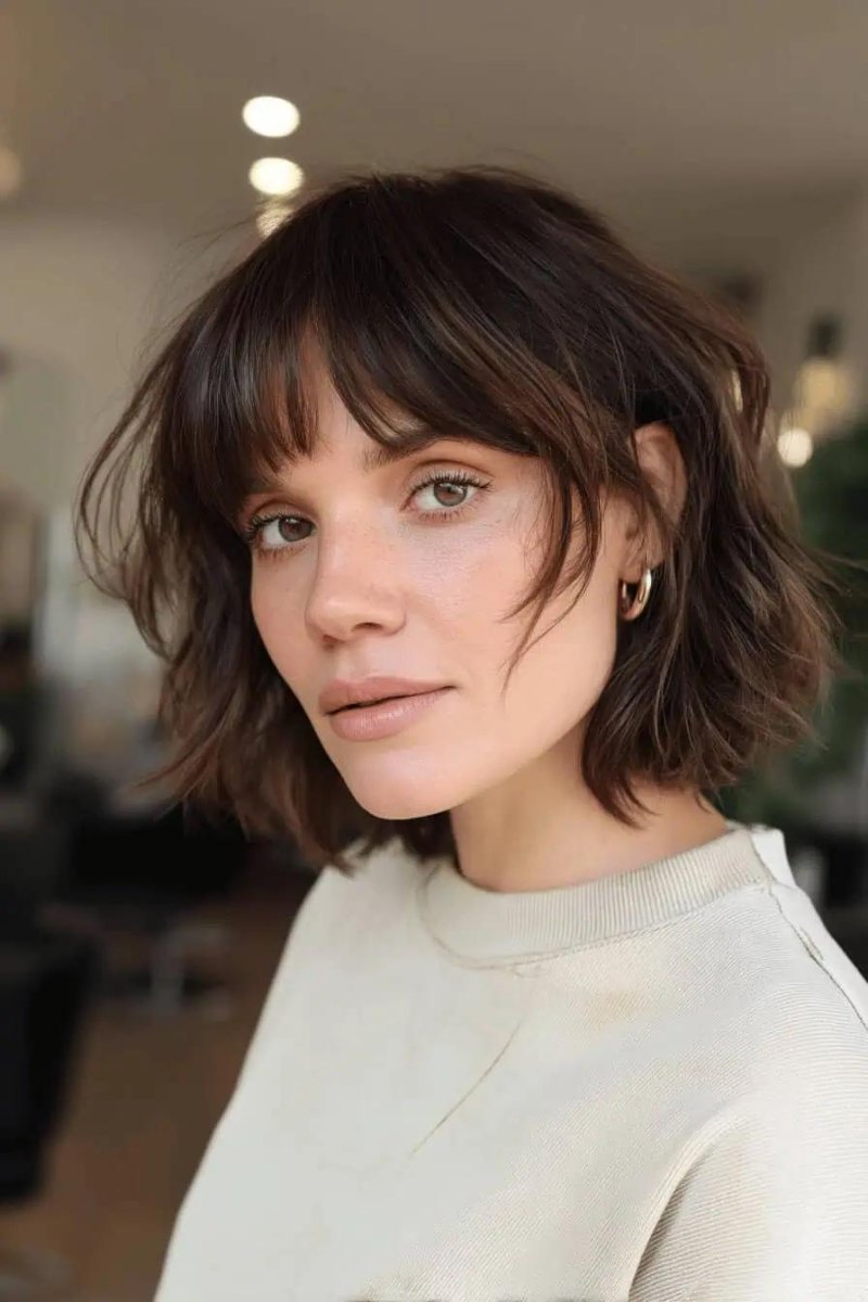 20 Shaggy Bob Mit Pony Ab 50 Ideen Für Moderne Looks