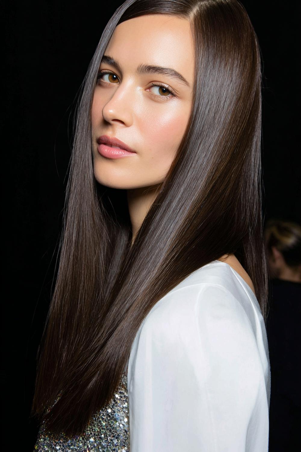 14. Sommer Haare Frauen 2026: Glatte Längen mit Glass-Hair-Glanz