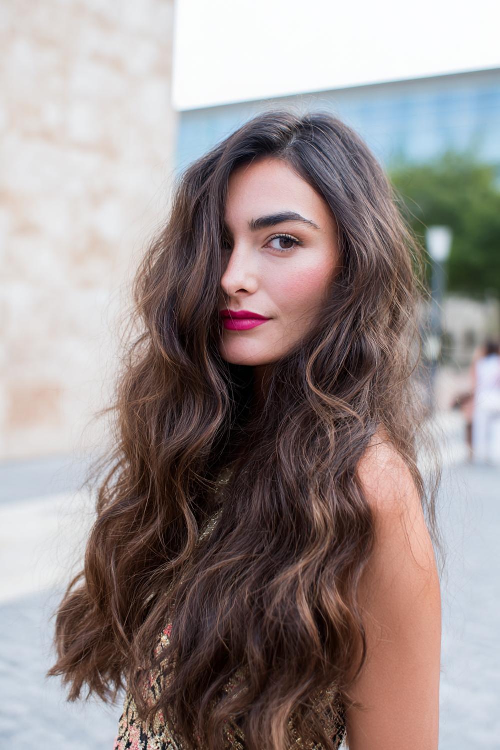 18. Sommer Haare Frauen 2026: Voluminöse 90s Blowout-Wellen