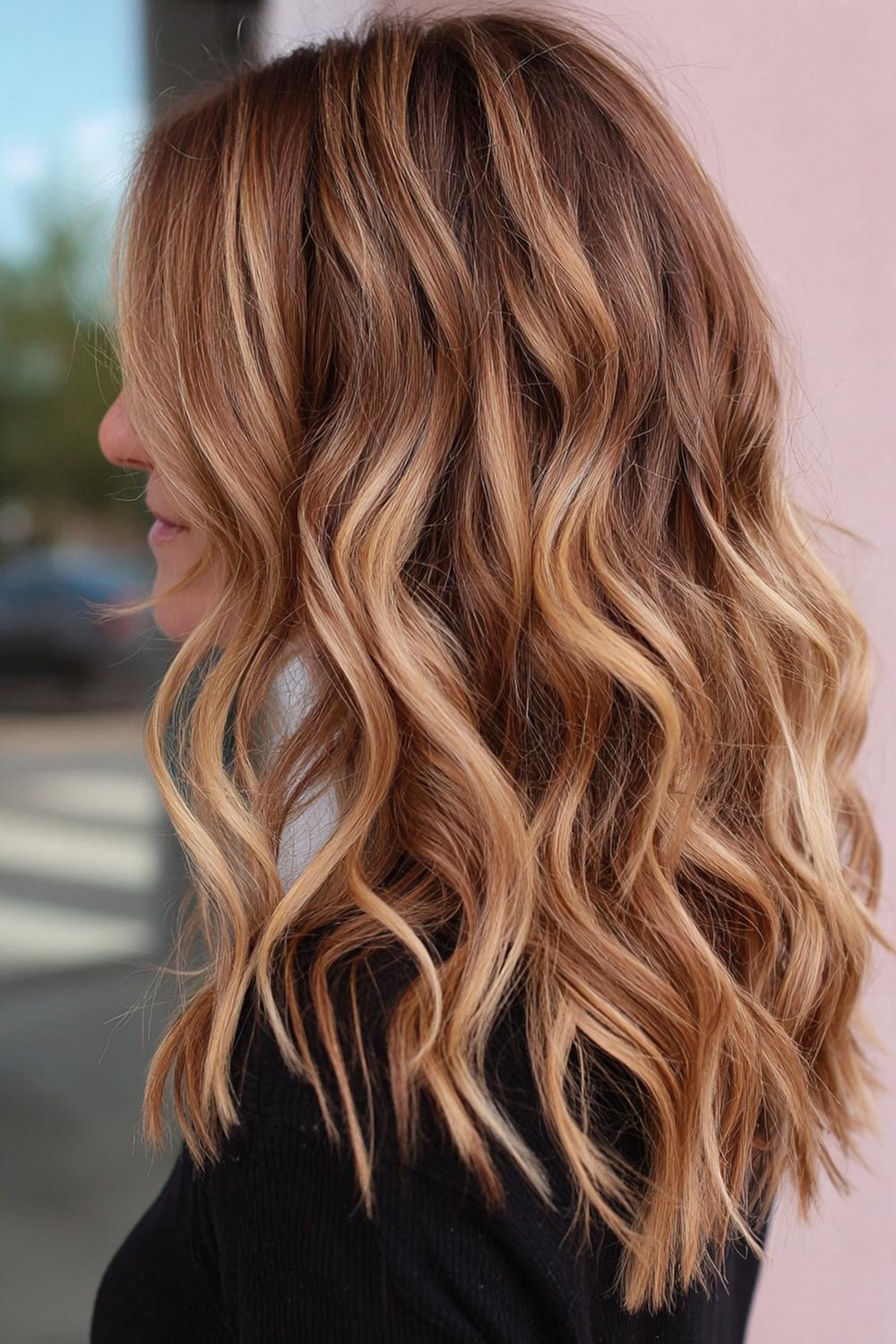 23. Sommer Haare Frauen 2026: Sonnengeküsstes Balayage mit Honig-Reflexen
