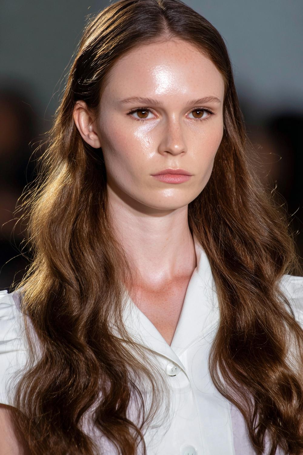 26. Sommer Haare Frauen 2026: Schokobraunes Haar mit Glossing-Finish