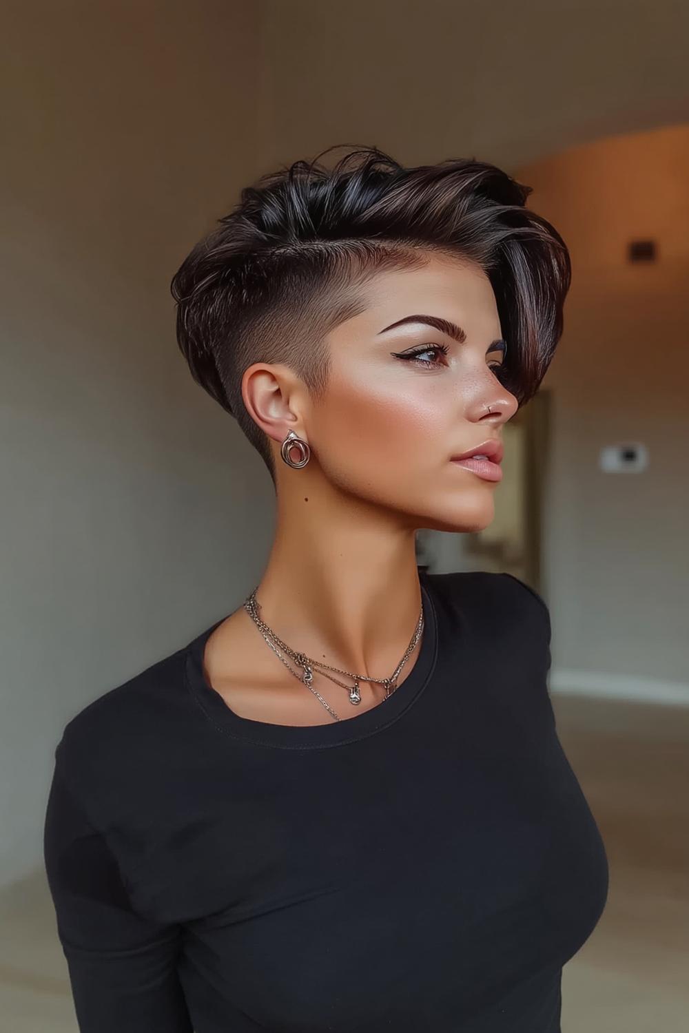 Asymmetrischer Sidecut-Chic