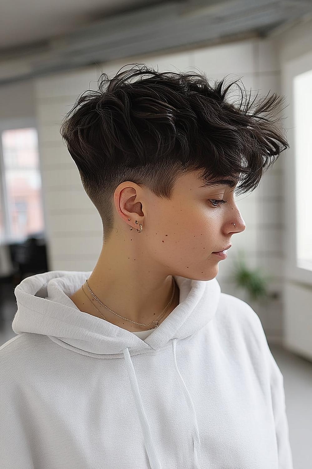 Asymmetrischer Undercut-Style