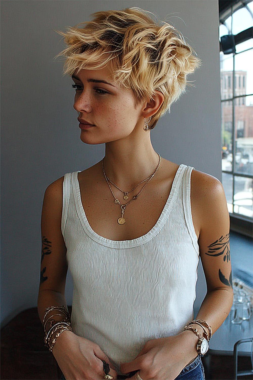 Blonde Textur-Vielfalt