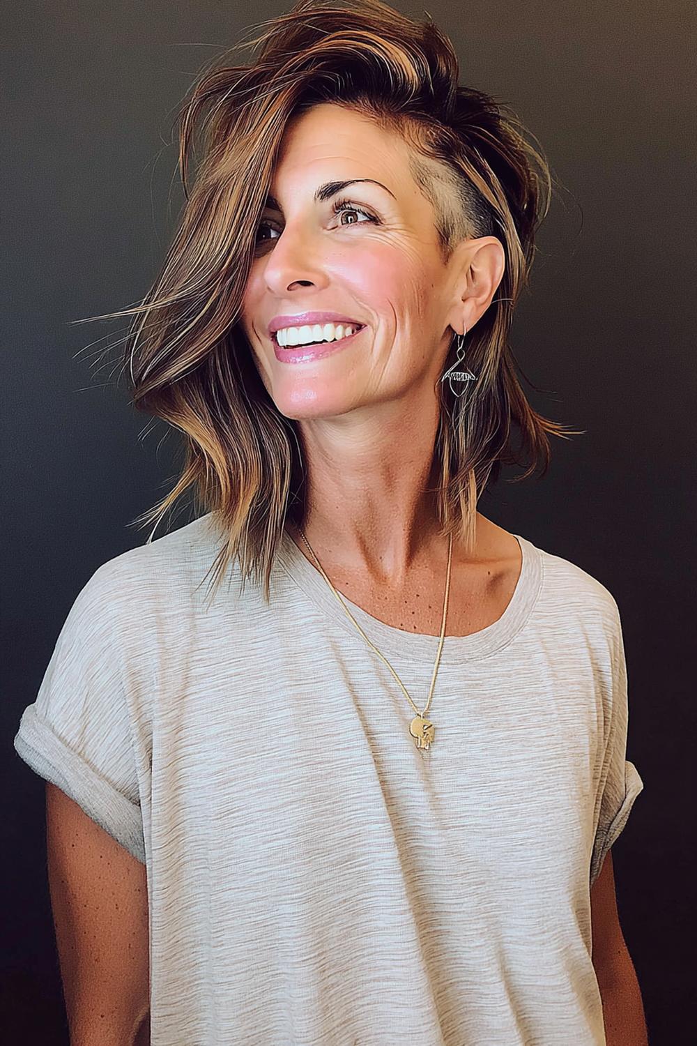 Lebendiger Textur-Bob