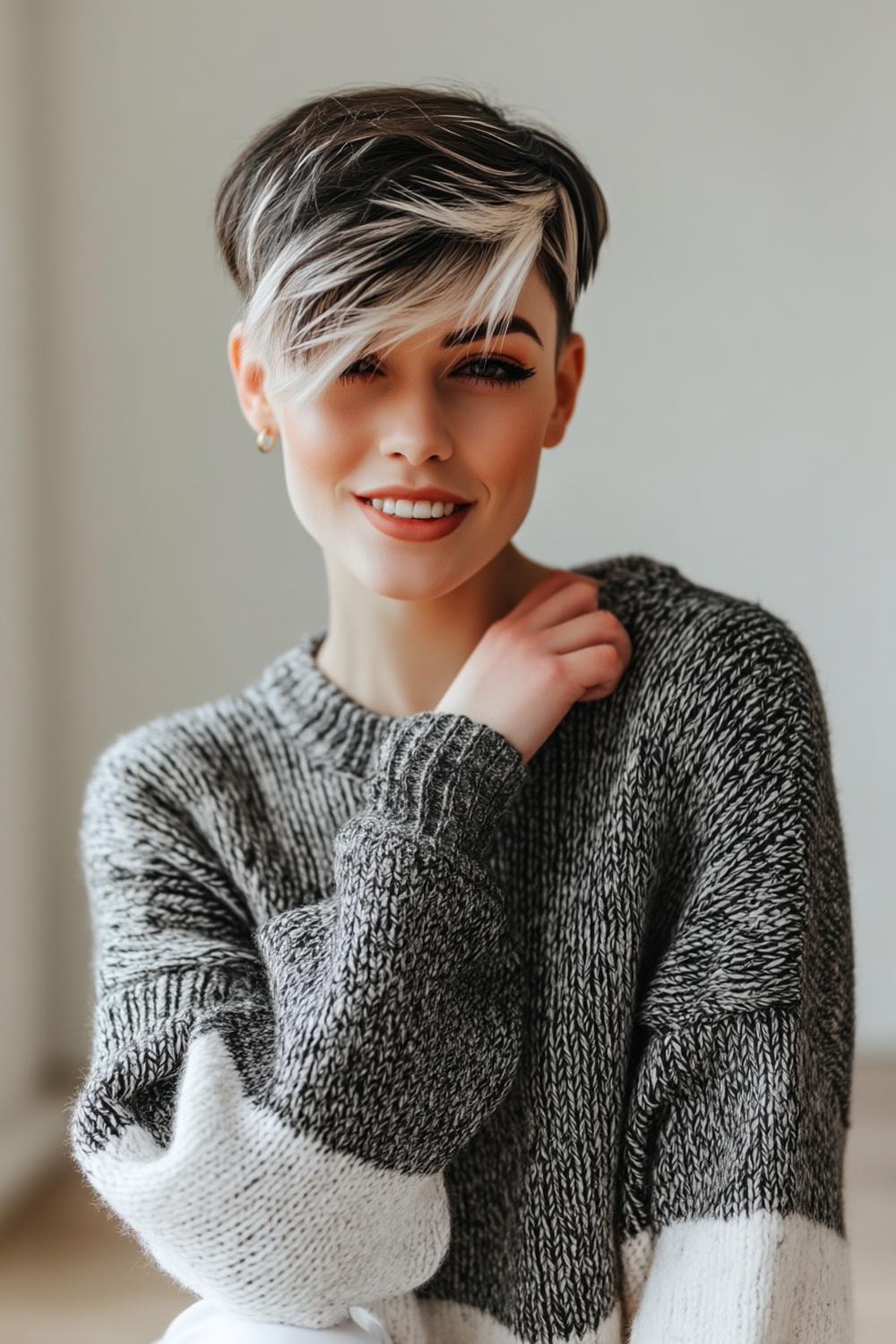 Platinblonde Pony-Eleganz