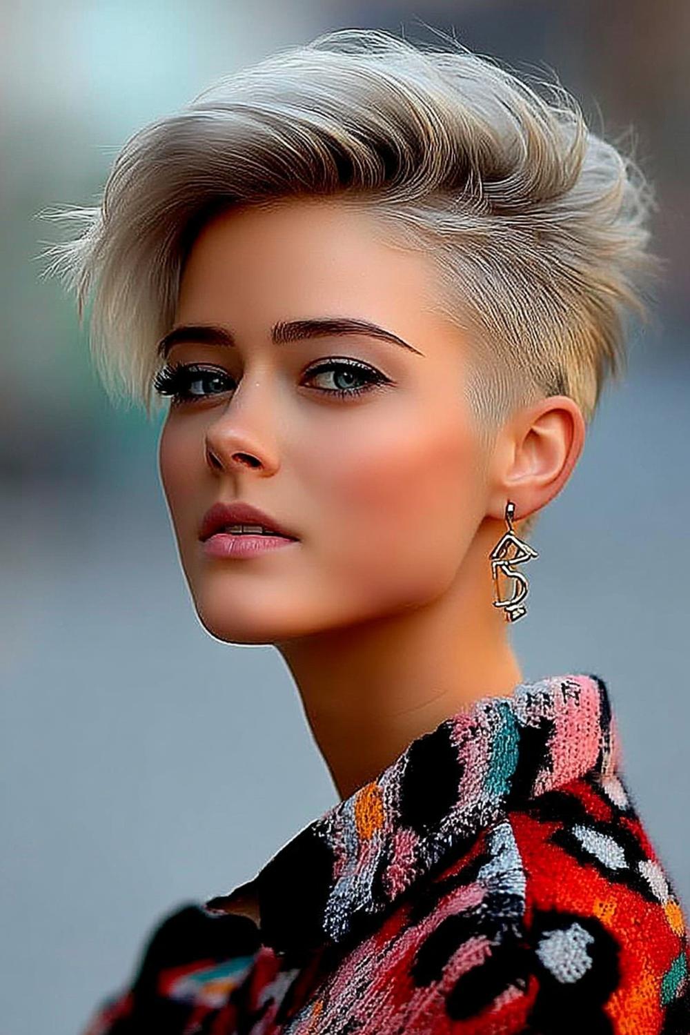 Seitlicher Glamour-Undercut