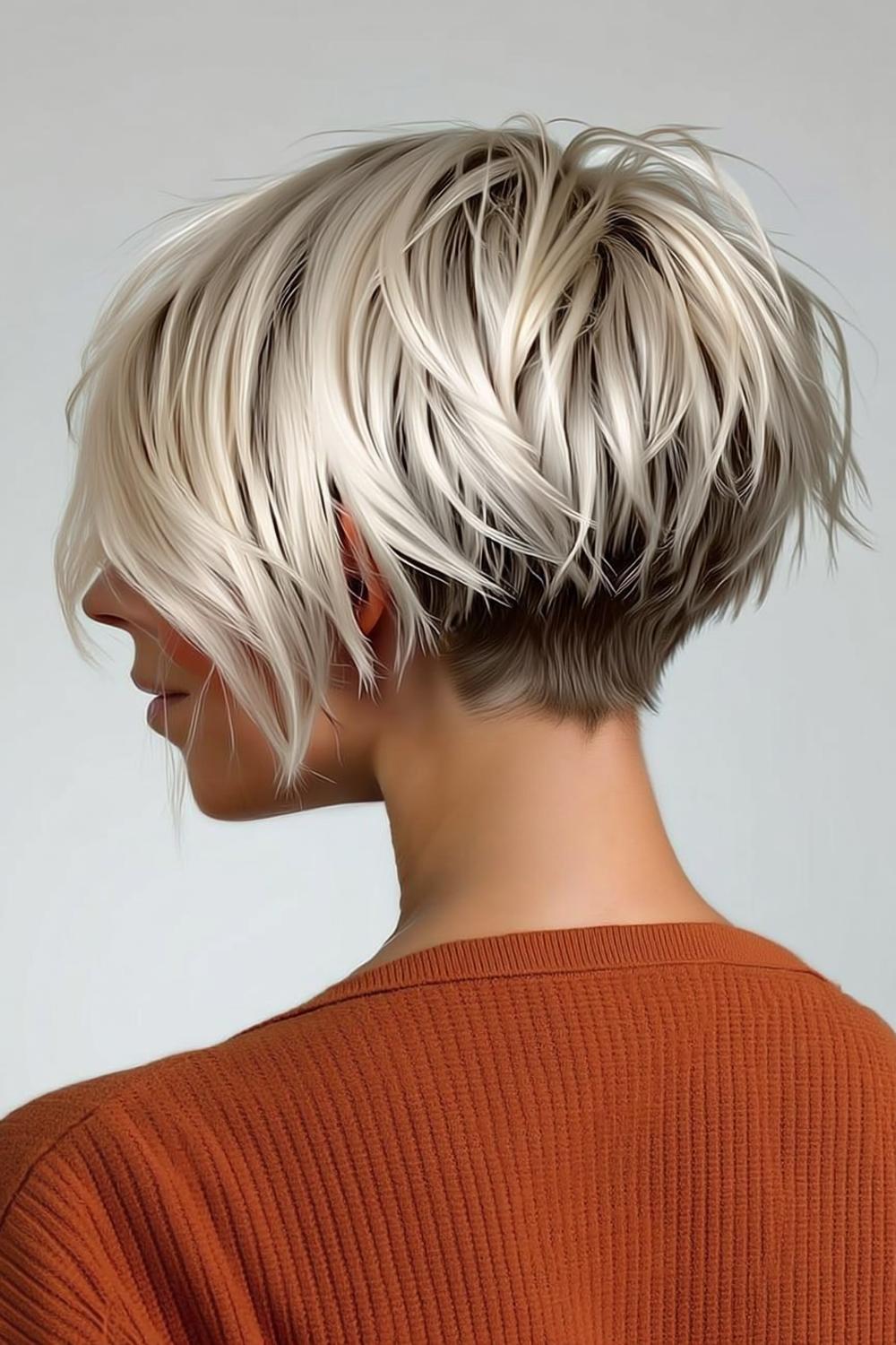 Texturierter Undercut-Bob
