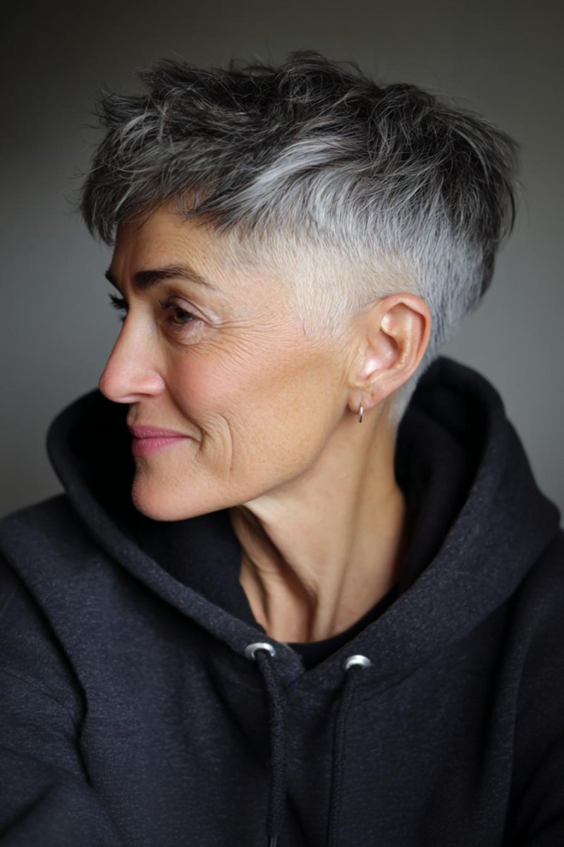 Pixie Undercut mit Pony