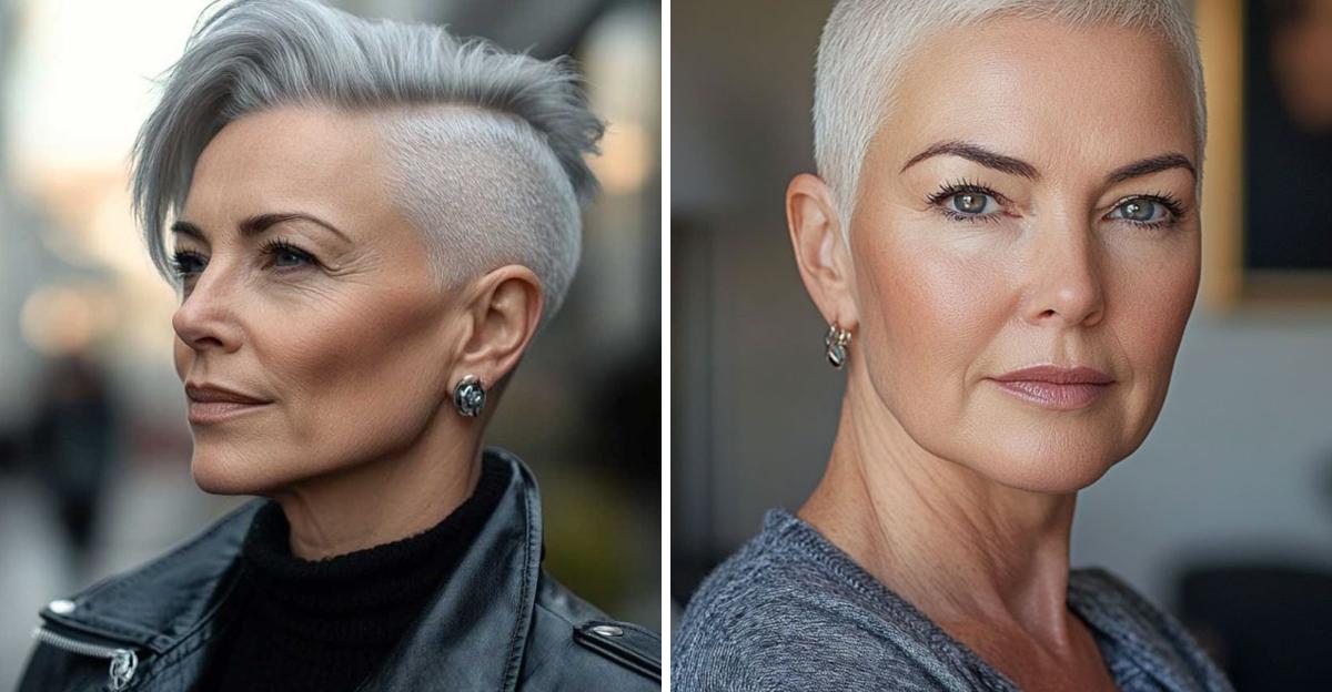 Pixie mit rasierten Seiten