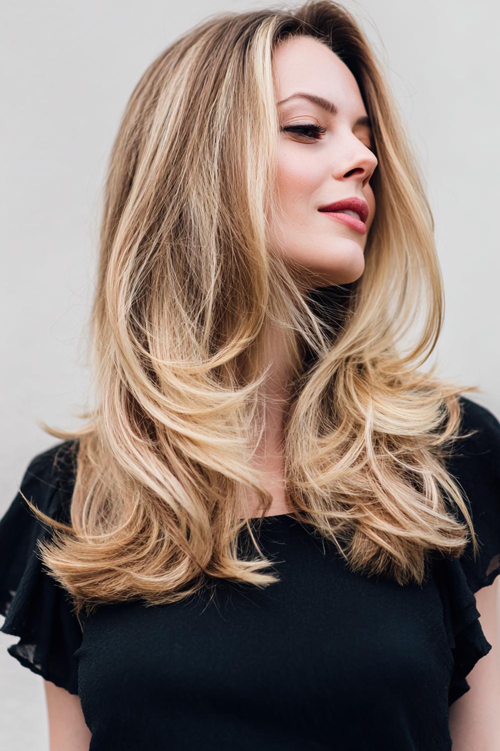 18. Urlaubs Frisuren 2026: Offene Blowout-Wellen mit Brillenfreundlichkeit